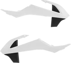 Acerbis Left Right Radiator Shrouds White Black