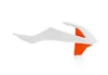 Acerbis Left Right Radiator Shrouds Orange White
