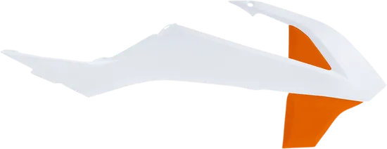 Acerbis Left Right Radiator Shrouds Orange 16 White 20