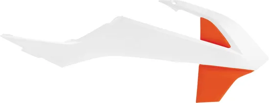 Acerbis Left Right Radiator Shrouds Orange 16 White 20