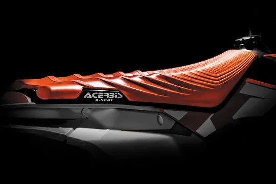 Acerbis Single Piece X-Seat Orange Black