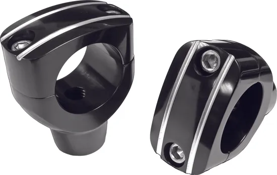 Harddrive Black Handlebar Risers 2 Rise for 1 Handlebar