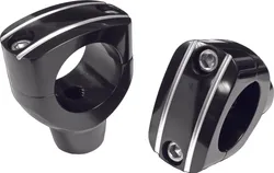 Harddrive Black Handlebar Risers 2 Rise for 1 Handlebar