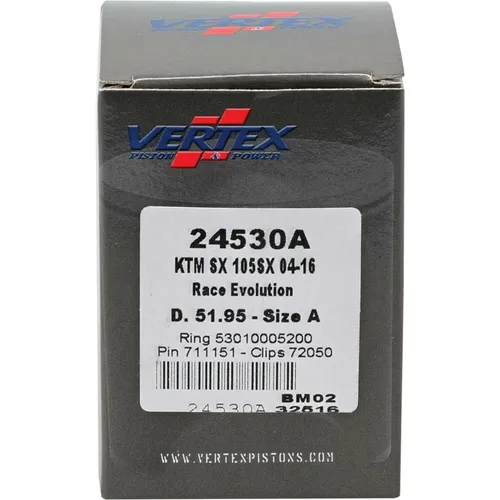 Vertex Cast Race PIston Kit 51.95 Std