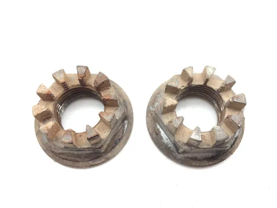 Front Wheel Hub Spindle Castle Nuts 2011 Suzuki King Quad 750 LTA750X AXi 2614