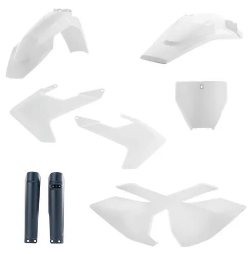 Acerbis Complete Plastic Fender Body Kit OE White/Black