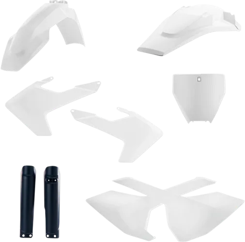 Acerbis Complete Plastic Fender Body Kit OE White/Black