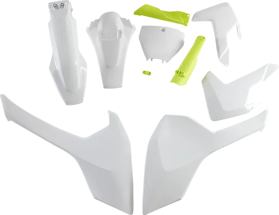 Acerbis Complete Plastic Fender Body Kit OE White/Yellow