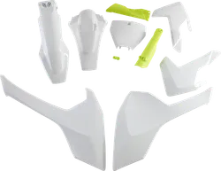 Acerbis Complete Plastic Fender Body Kit OE White/Yellow