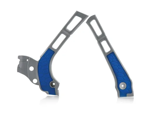 ACERBIS X Grip Frame Guards Silver Blue