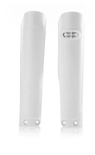 Acerbis White Lower Fork Cover Protector Guard Set 2
