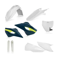 Acerbis Complete Plastic Fender Body Kit OE White Blue