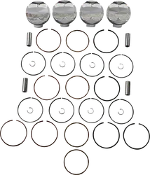 JE Piston Kit Rings Pins FSR 1.6mm OB 75mm Bore 13.5:1