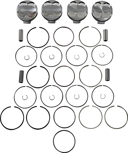 JE Piston Kit Rings Pins FSR 2.6mm OB 76mm Bore 13.5:1