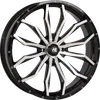 HL21 Front Rear Wheel Gloss Black Machined 24x7 4/156 4+3 10mm