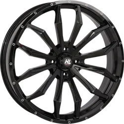 HL21 Front Rear Wheel Gloss Black 24x7 4/137 4+3 10mm