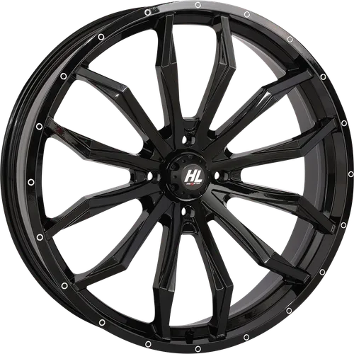 HL21 Front Rear Wheel Gloss Black 24x7 4/156 4+3 10mm