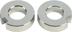 Harddrive Chrome Rear Axle Collar Set