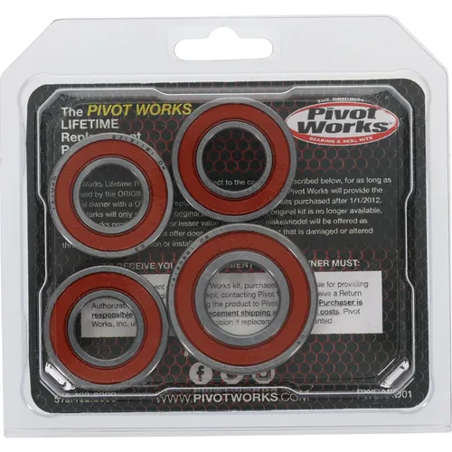 Pivot Works Premium Rear Wheel Bearing Kit for Kawasaki KX125 KLR250 KL600