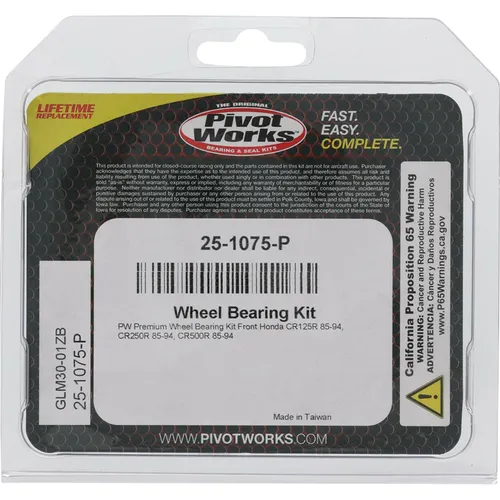 Pivot Works Premium Front Wheel Bearing Kit for Honda CR125R CR250R CR500R