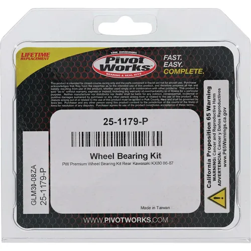 Pivot Works Premium Rear Wheel Bearing Kit for Kawasaki KX80