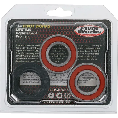 Pivot Works Premium Rear Wheel Bearing Kit for Kawasaki Motorcycle 125-750