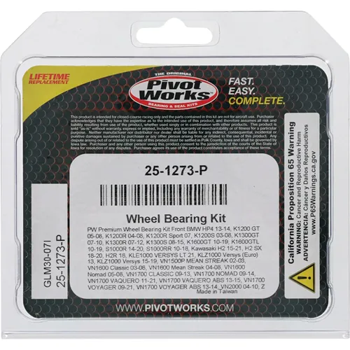 Pivot Works Rear Premium Wheel Bearing Kit