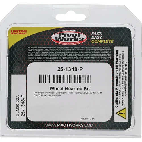 Pivot Works Premium Rear Wheel Bearing Kit for KTM 60 SX 65 SX