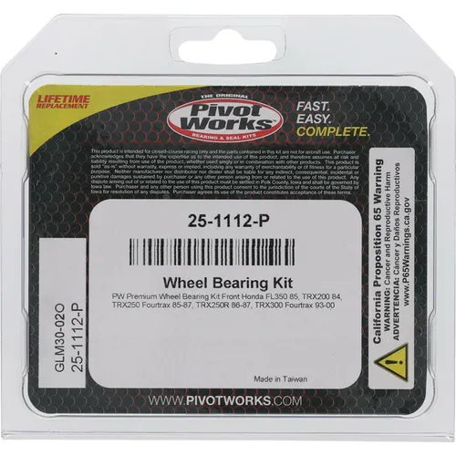 Pivot Works Premium Rear Wheel Bearing Kit for Arctic Cat Polaris ATV 90-110
