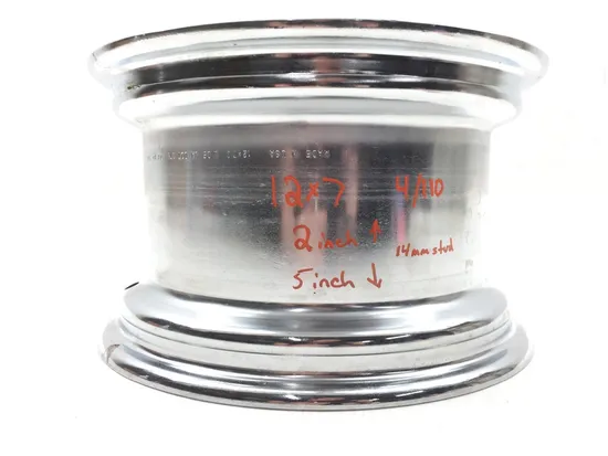 ITP Chrome Wheel 12x7 4/110 14mm Stud x