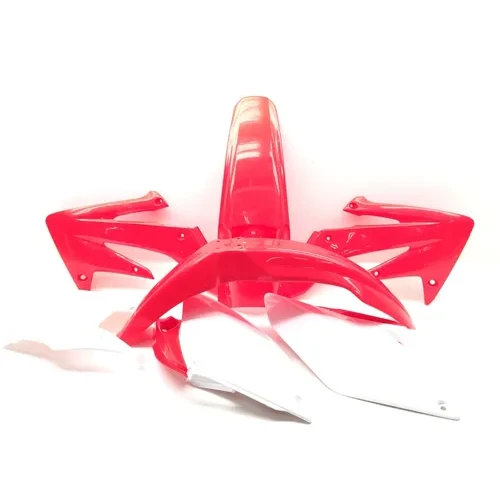 Polisport Plastic Fender Body Kit Set Red White Honda CRF250R 2008-2013  90142 x 3