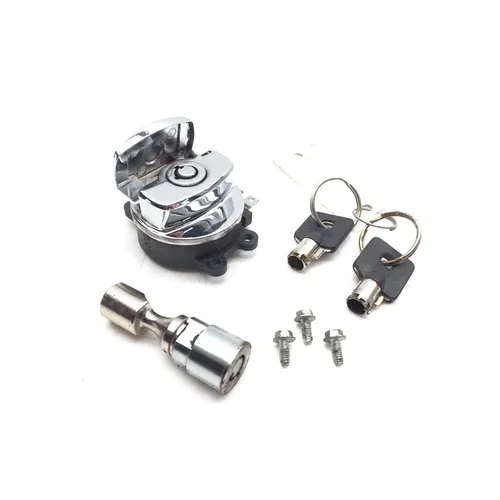 Lockset Ignition Key Steering Lock 07 Harley Softail Custom FXSTC 2662A 3