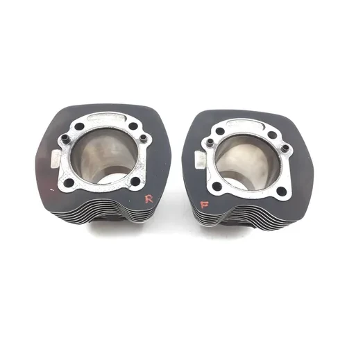Front Rear Cylinder Jugs w Pistons 04 Harley Road King Custom EFI FLHRSI 2670A 11