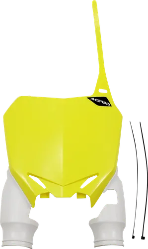 Acerbis Yellow White Front Number Plate