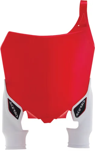 Acerbis Red White Front Number Plate