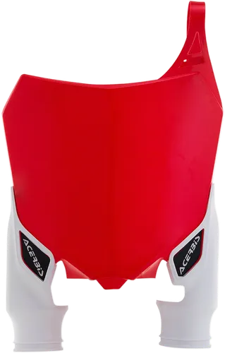 Acerbis Red White Front Number Plate