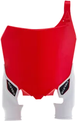 Acerbis Red White Front Number Plate