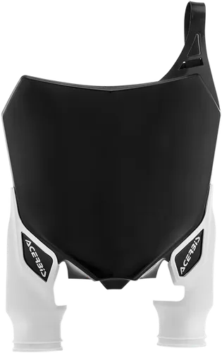 Acerbis Black White Front Number Plate