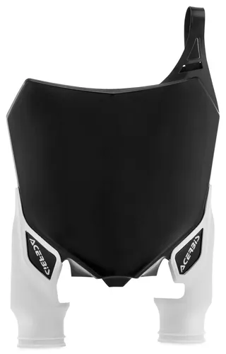 Acerbis Black White Front Number Plate