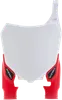 Acerbis White Red Front Number Plate