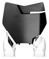 Acerbis Black White Front Number Plate