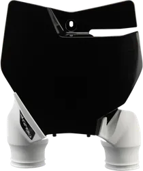 Acerbis Black White Front Number Plate