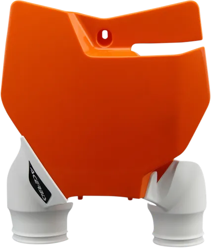 Acerbis Orange White Front Number Plate