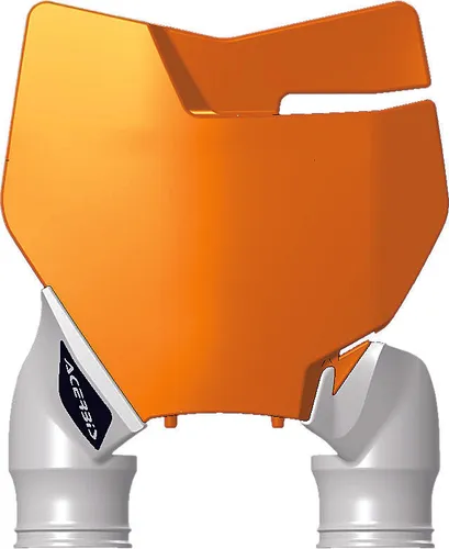 Acerbis Orange White Front Number Plate