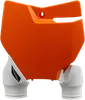 Acerbis Orange White Front Number Plate