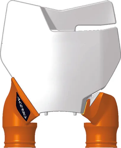 Acerbis Orange White 16 Front Number Plate