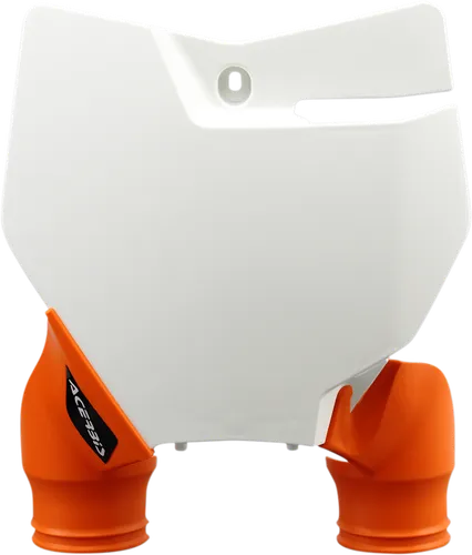 Acerbis Orange White 16 Front Number Plate