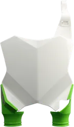 Acerbis White Green Front Number Plate