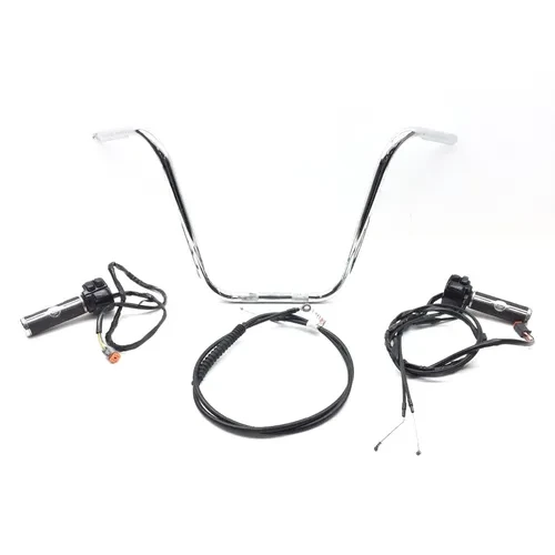 Aftermarket Handle Bars w Cables 05 Harley-Davidson Dyna Super Glide FXD 2654A x 3