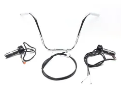 Aftermarket Handle Bars w Cables 05 Harley-Davidson Dyna Super Glide FXD 2654A x